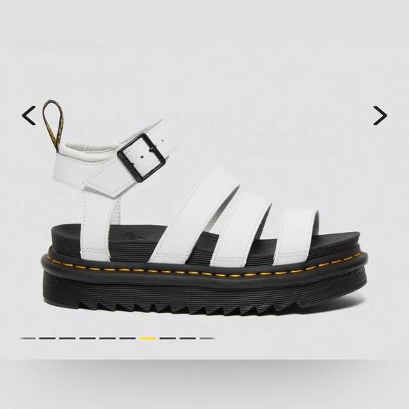 Dr. Martens Blaire Leather Sandals in White (EUC)!! - Picture 2 of 10